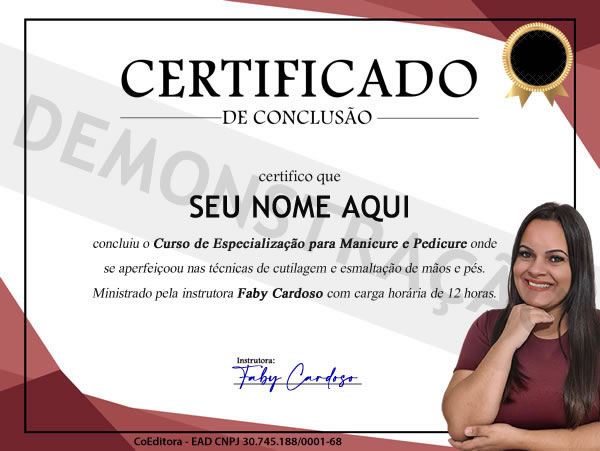 certificado curso especializacao